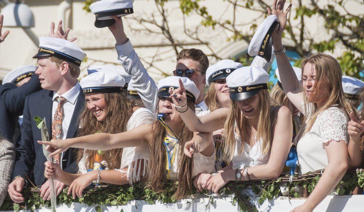 studenter på studentflaket